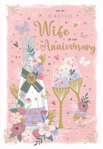 Picture of FOR MY  BEAUTIFUL WIFE ON OUR ANNIVERSARY CARD